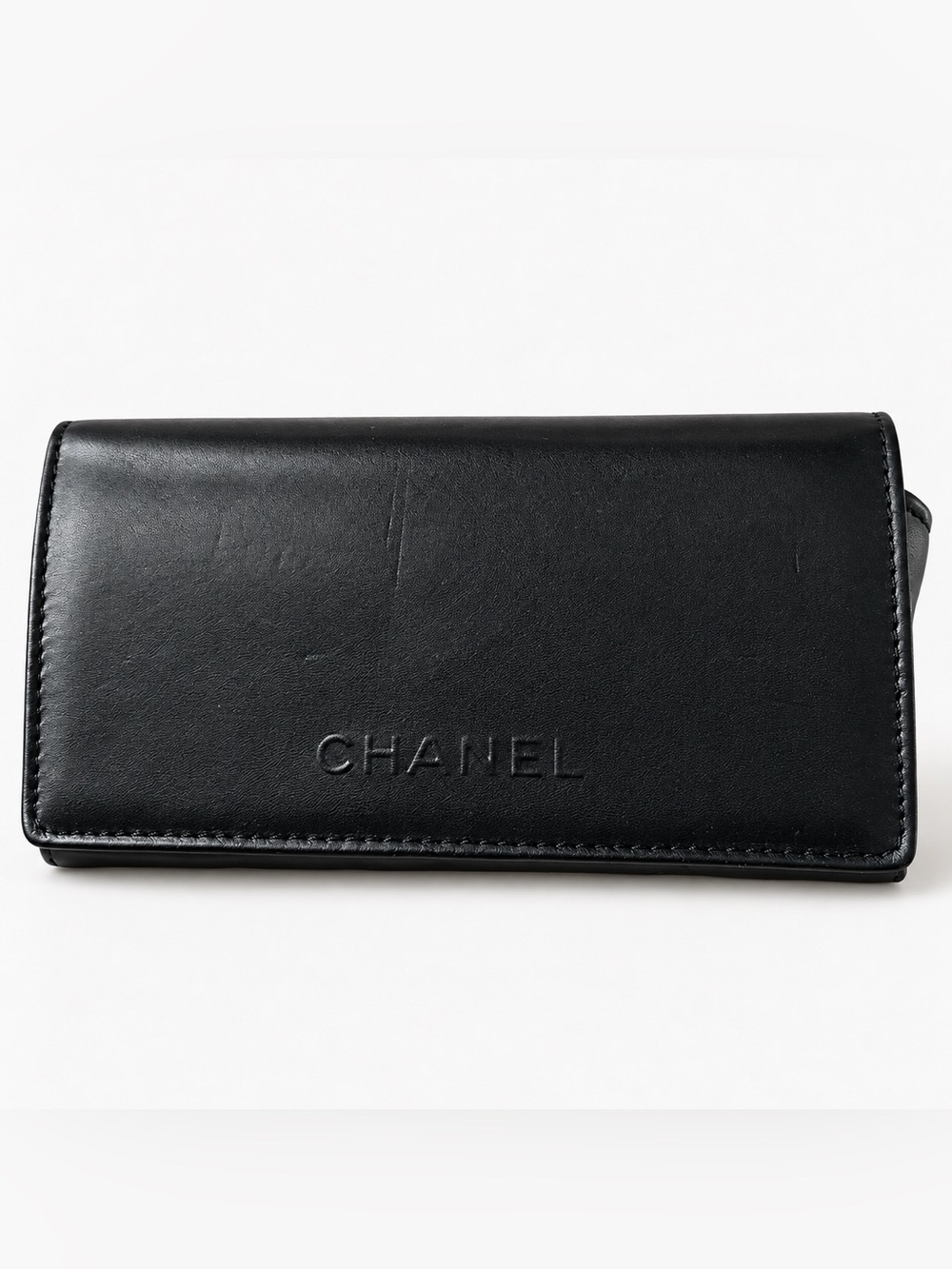 Authentic CHANEL Black Quilted Eyeglasses Sunglasses Case – Case Only